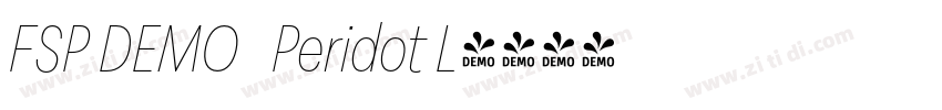 FSP DEMO   Peridot L字体转换